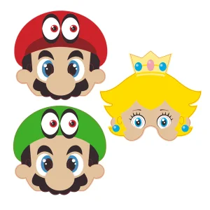 MASCARA SUPER MARIO 6 UNID PARTY