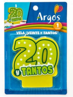 vela 20 y tantos Vela Veinte y Tantos (1 unidad) - Imagen 1