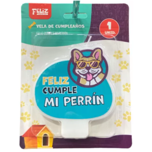 Vela Feliz Cumple Perrín