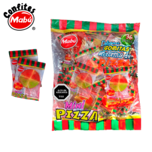 Gomitas Dulce Mini Pizza 36 Unidades