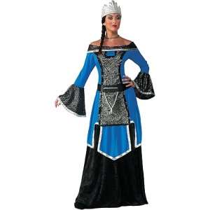 DISFRAZ MUJER REINA AZUL CARNAVAL