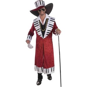 DISFRAZ HOMBRE PIANO ROJO CARNAVAL