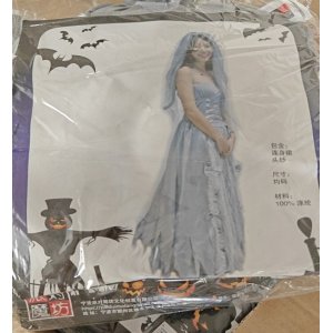 DISFRAZ MUJER NOVIA HALLOWEEN CARNAVAL