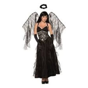 Disfraz ángel negro mujer standard