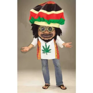 Disfraz cabeza gigante rasta