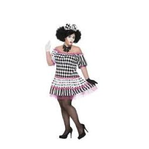DISFRAZ PAYASITA LAGRIMAS CARNAVAL