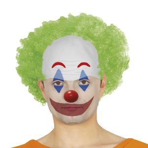 Peluca payaso loco verde