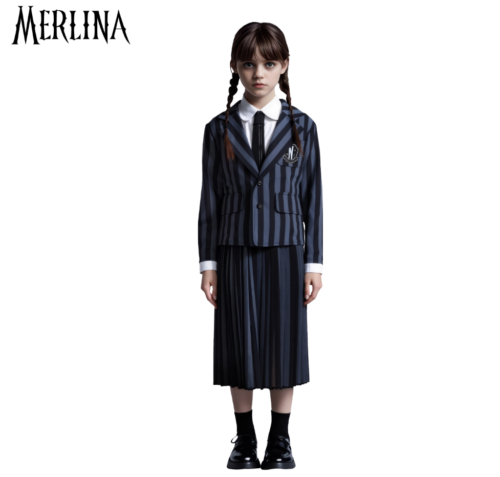 TRAJE MERLINA NIÑA Traje Merlina Wednesday niña - Imagen 1