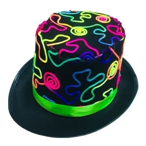 Sombrero copa líneas flúor