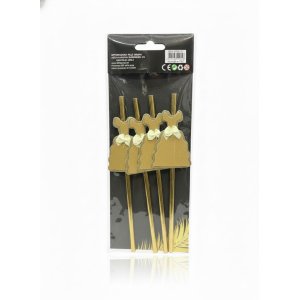BOMBILLAS VESTIDOS GLITTER X4 GFELIZ