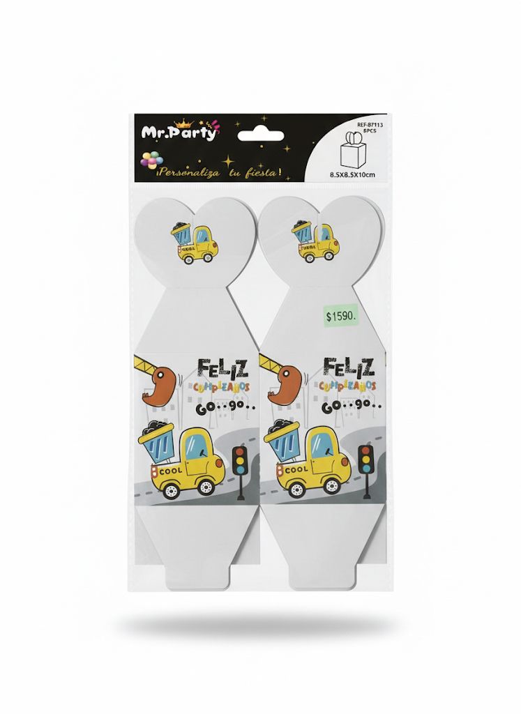 5e062a2b-a5ed-457c-80a7-80a0326f659f CAJA SORPRESA AUTITOS 6 UNID MR PARTY - Imagen 1