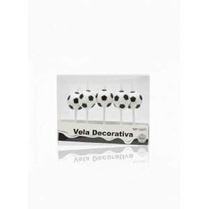 Velas Temáticas Futbol (5 unidades 6CM)