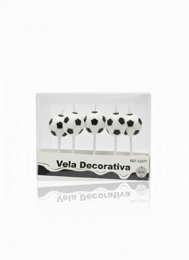 869daf95-7a0c-42b1-b080-6d62d7be23d3 Velas Temáticas Futbol (5 unidades 6CM) - Imagen 1