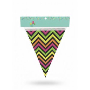Banderín/Guirnalda FC Chevron Neon