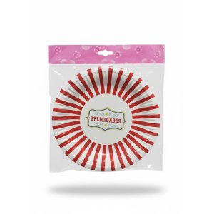 PLATO CARTON CIRCO 6 UNID CARNAVAL