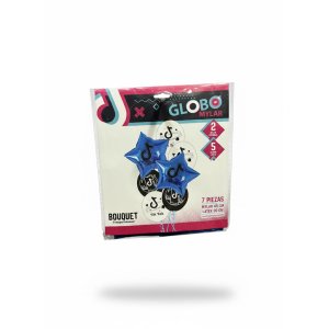 SET GLOBO TIK TOK 7 PCS PARTY