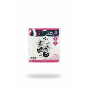 GLOBO FOIL TKTK X7PCS  PLATA  PARTY