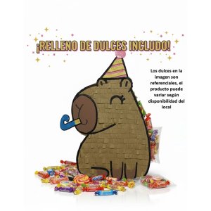 Piñata Artesanal Capibara Fiestero - Imagen 2