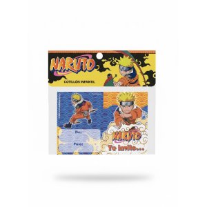 ´Tarjeta de Invitación Naruto 6 Unidades