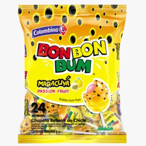 DULCE BOM BOM BUM  MARACUYA 24 UNID