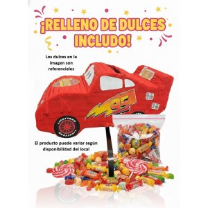 Piñata Artesanal Rayo McQueen - Imagen 2