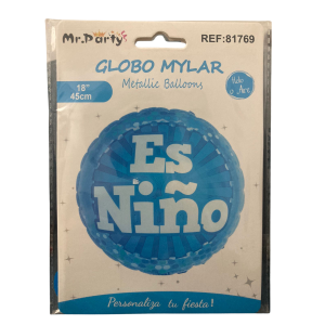 Globo foil es un niño azul 43x43 centimetros