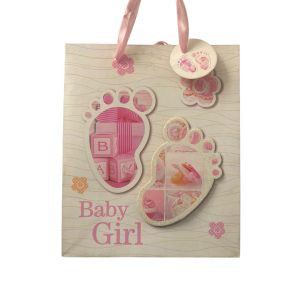 BOLSA DE REGALO BABY GIRL 3D 19X23 FESTY