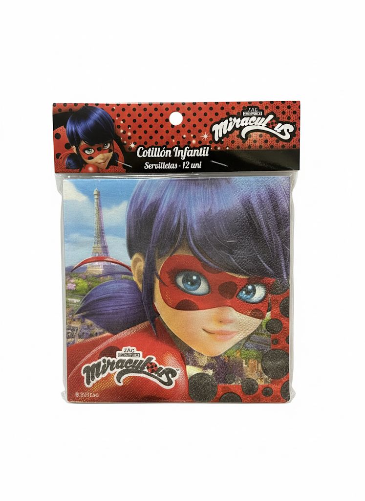 91039ecd-4d66-4931-9c7b-c3612d7412da SERVILLETA LADYBUG X12 GLAM - Imagen 1