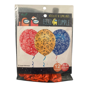 Globo r9 látex among us (12 unidades)