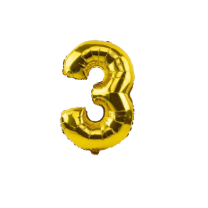 GLOBO FOIL 32 PULG DORADO 3 MP