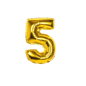 GLOBO FOIL 32 PULG DORADO 5 MP