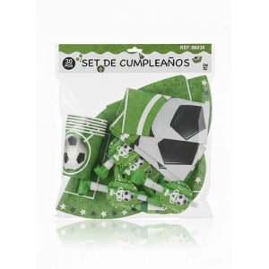 Pack cumpleaños Futbol para 6 invitados
