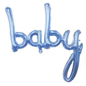 GLOBO METAL BABY CELESTE  FESTY