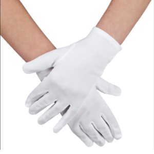 GUANTES BLANCOS MEDIANOS X1 FESTY