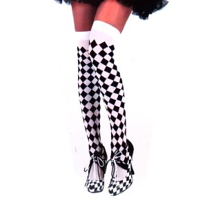 PANTY CUADRILLE BLANCO NEGRO FESTY