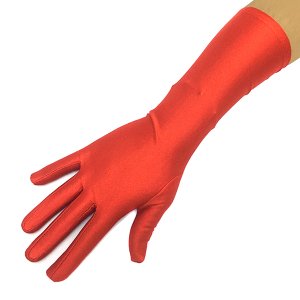 GUANTE ROJO LISO 34CM FESTY