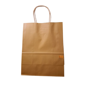 BOLSA DE PAPEL NARANJO 21X27 MP