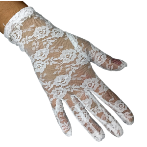 GUANTE ENCAJE 21CM BLANCO FESTY
