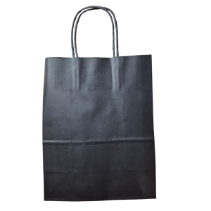 BOLSA DE PAPEL NEGRA 22X27 MP
