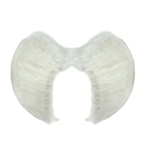 ALAS ANGEL PLUMA BLANCA  80X60 PARTY