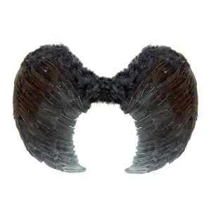 ALAS ANGEL PLUMA NEGRA 80X60 PARTY