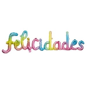 GLOBO FOIL FELICIDADES ARCOIRIS FESTY