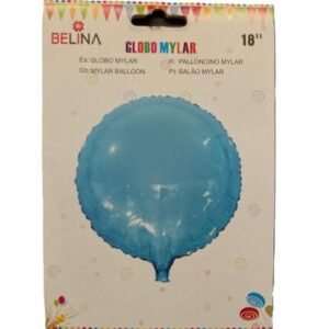 Globo circular color celeste (18IN)