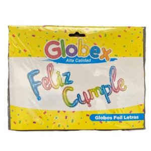 GLOBO FELIZ CUMPLE CURSIVA MIX  B