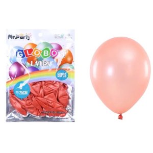 GLOBO  METAL 25CM ROSA GOLD 50 UNID MP
