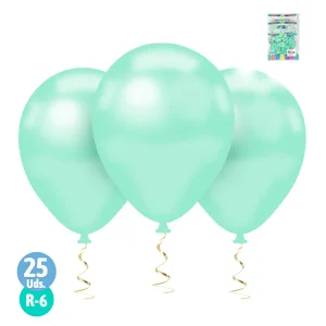 GLOBO R6 MACARON VERDE X25 PARTY