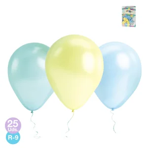 GLOBO LISO R12 SURTIDO PASTEL X25 PARTY