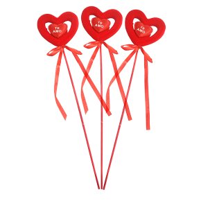 Stick San Valentín corazón doble