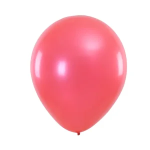 GLOBO METAL 23CM  ROJO 25 UNID BE