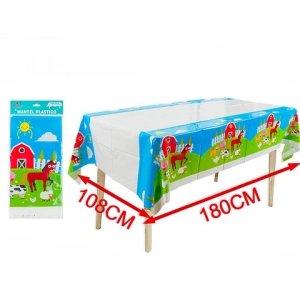 Mantel con diseño de granja 1 unidad (108X180CM)